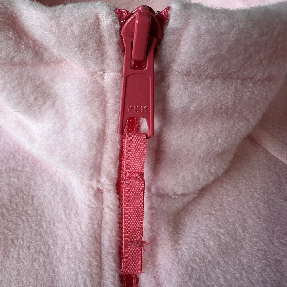 Columbia Girls XXS (4/5) Pink Fleece Jacket Full Zip Long Sleeve Pockets